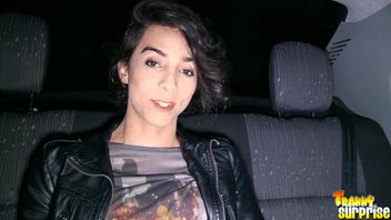 Сексуальная транс-студенточка с большой силиконовой жопой и роскошной грудью подрабатывает эскорт-услугами, Эммануэль Адамс  (Emanuelle Adams)